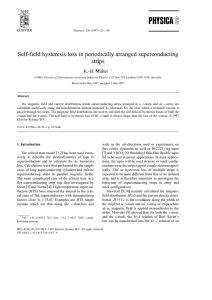 Self-field hysteresis loss in periodically arranged superconducting strips ¨ K.-H. Muller