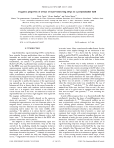 Magnetic properties of arrays of superconducting strips in a perpendicular... Enric Pardo, Alvaro Sanchez, and Carles Navau