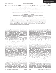 Periodic magnetization instabilities in a superconducting Nb film with a... A. Terentiev, D. B. Watkins, and L. E. De Long