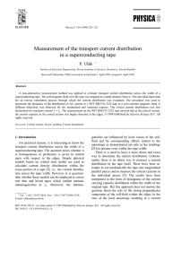 Measurement of the transport current distribution in a superconducting tape ˇ´ P. Usak