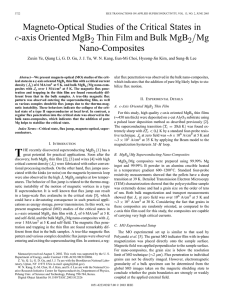 Magneto-Optical Studies of the Critical States in Nano-Composites c-axis Oriented MgB