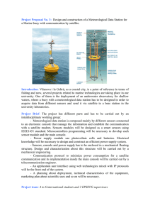 Project Proposal No. 3: Introduction  a Marine buoy with communication by satellite.