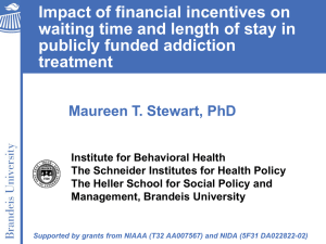 Impact of financial incentives on publicly funded addiction treatment