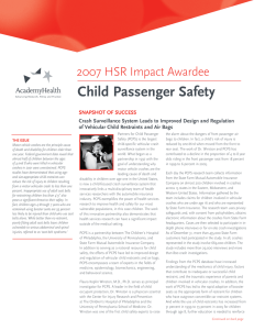 Child Passenger Safety 2007 HSR Impact Awardee