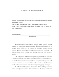 AN ABSTRACT OF THE DISSERTATION OF