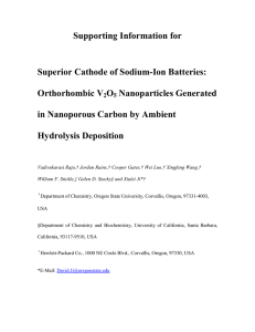 Supporting Information for Superior Cathode of Sodium-Ion Batteries: Orthorhombic V O