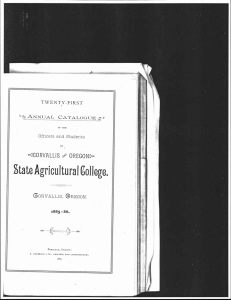 State Agricultural college. c- ANNUAL CATALOGUE