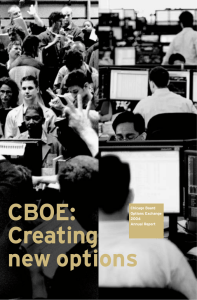 CBOE: Creating new options Chicago Board