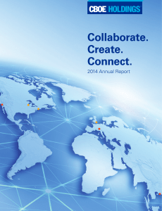 Collaborate. Create. Connect. 2014 Annual Report