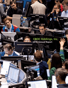 CBOE Holdings, Inc. 2010 Annual Report