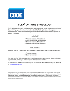 FLEX OPTIONS SYMBOLOGY ®
