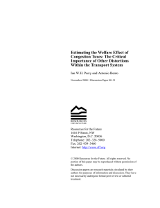 Estimating the Welfare Effect of Congestion Taxes: The Critical