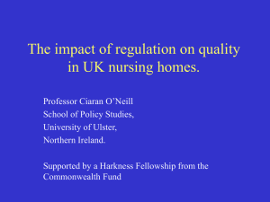 The impact of regulation on quality in UK nursing homes.