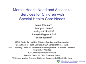 Mental Health Need and Access to Services for Children with Moira Inkelas