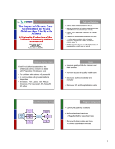 The Impact of Chronic Care Coordination on Young Asthma Statistics