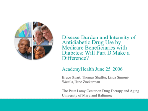 Disease Burden and Intensity of Antidiabetic Drug Use by Medicare Beneficiaries with