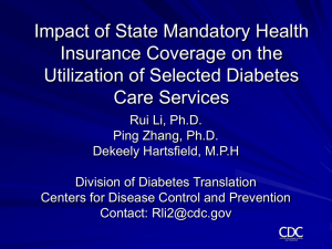 Impact of State Mandatory Health Insurance Coverage on the Care Services