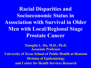 Racial Disparities and Socioeconomic Status in Association with Survival in Older