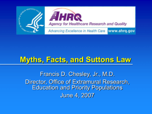 Myths, Facts, and Suttons Law