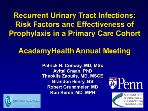 Recurrent Urinary Tract Infections: Risk Factors and Effectiveness of