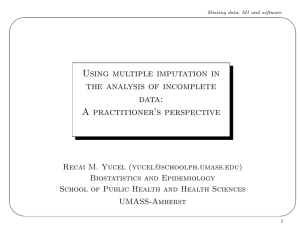 Using multiple imputation in the analysis of incomplete data: A practitioner’s perspective