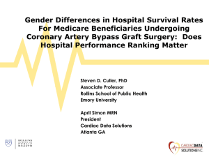 Gender Differences in Hospital Survival Rates For Medicare Beneficiaries Undergoing