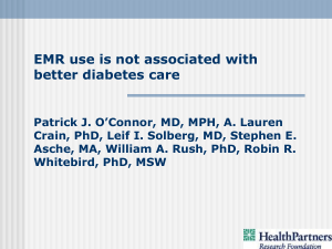 EMR use is not associated with better diabetes care