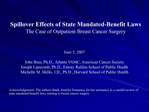 Spillover Effects of State Mandated-Benefit Laws