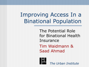 Improving Access In a Binational Population The Potential Role for Binational Health
