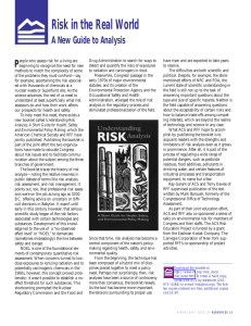 Risk in the Real World A New Guide to Analysis P