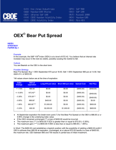 OEX Bear Put Spread ®