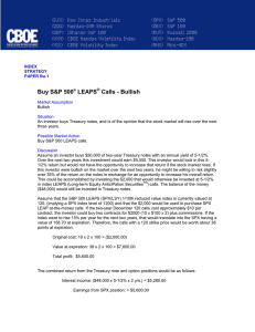 Buy S&amp;P 500 LEAPS Calls - Bullish