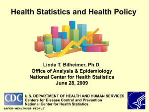 Health Statistics and Health Policy
