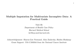 Multiple Imputation for Multivariate Incomplete Data: A Practical Guide