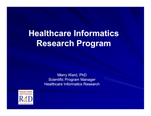 Healthcare Informatics Research Program