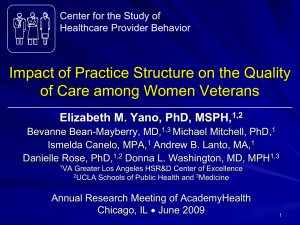 Impact of Practice Structure on the Quality