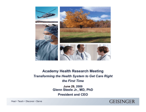 Academy Health Research Meeting