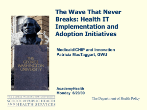 The Wave That Never Breaks: Health IT Implementation and Adoption Initiatives
