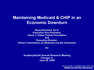 Maintaining Medicaid &amp; CHIP in an Economic Downturn