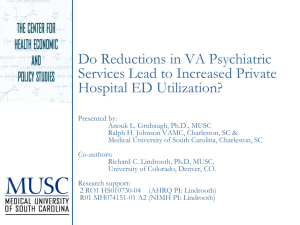 Do Reductions in VA Psychiatric Services Lead to Increased Private