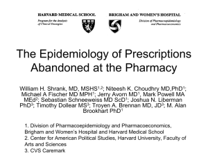 The Epidemiology of Prescriptions Abandoned at the Pharmacy