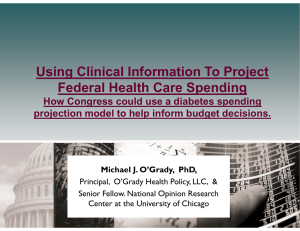 Using Clinical Information To Project Federal Health Care Spending