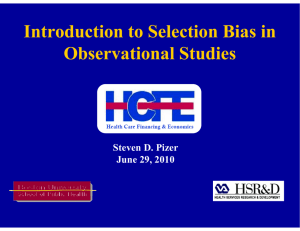 Introduction to Selection Bias in Observational Studies