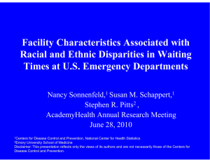 Facility Characteristics Associated with Racial and Ethnic Disparities in Waiting