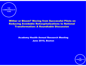 Wither or Bloom? Moving from Successful Pilots on g p