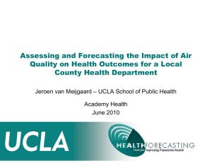 Assessing and Forecasting the Impact of Air l