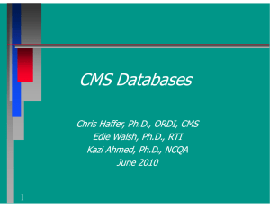 CMS Databases