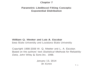 Chapter 7 Parametric Likelihood Fitting Concepts: Exponential Distribution