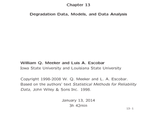 Chapter 13 Degradation Data, Models, and Data Analysis