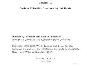 Chapter 15 System Reliability Concepts and Methods